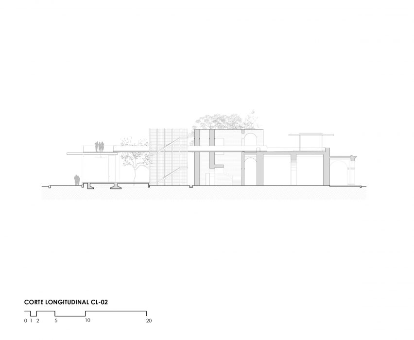 Elevation San Blas port building by Colectivo C733
