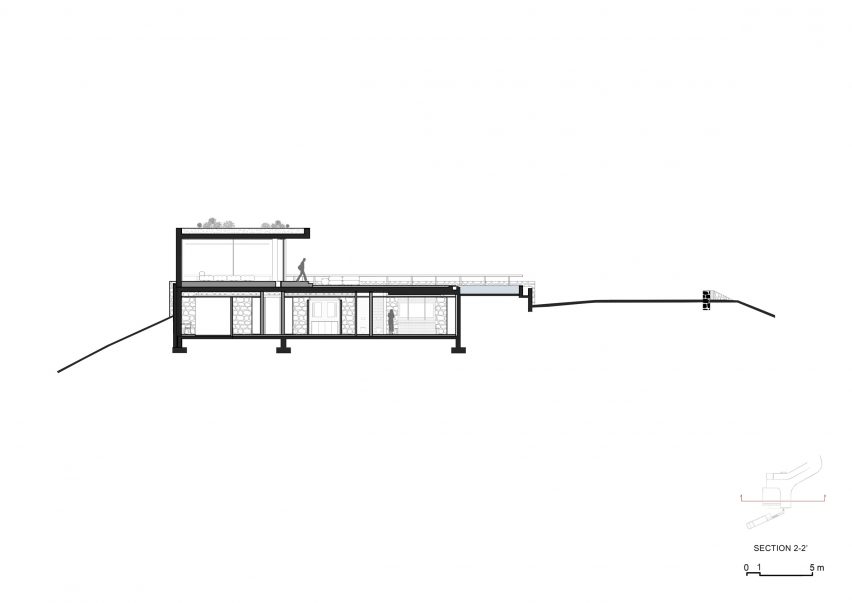 Section of Aimasia Residence by Tom Design and A31 Architecture