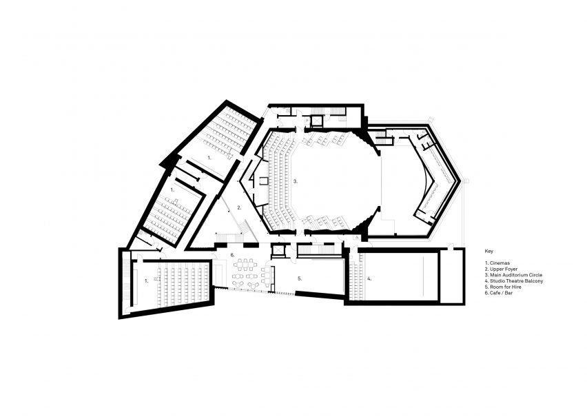 First floor plan of BEAM Hertford by Bennetts Associates and Citizens Design Bureau