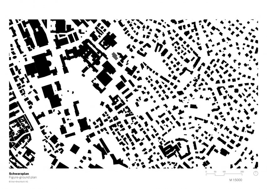 Location plan Sporthallenprovisorium Gloriarank by Itten+Brechbuhl