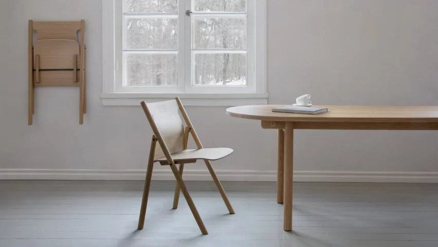 “Cleverly engineered” Faneeri folding chair wins design project of the year at Dezeen Awards 2024