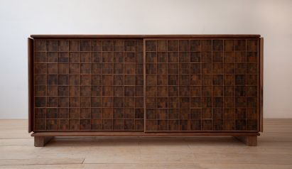 Avocado skin cabinet by Fernando Laposse