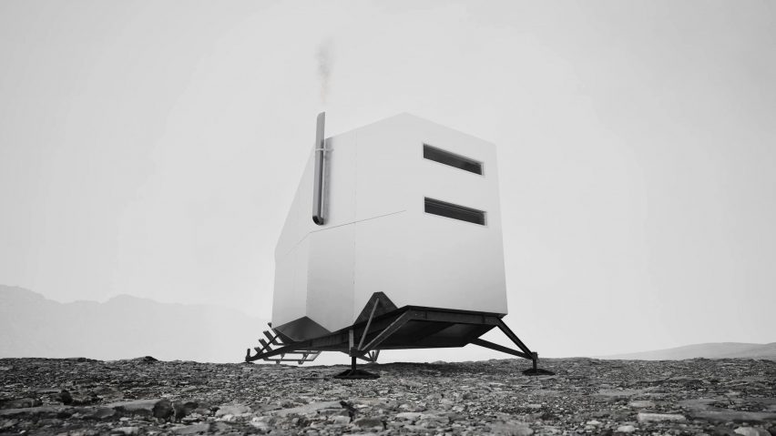 Faceted refuge by Hugh Broughton Architects and Rick Owens