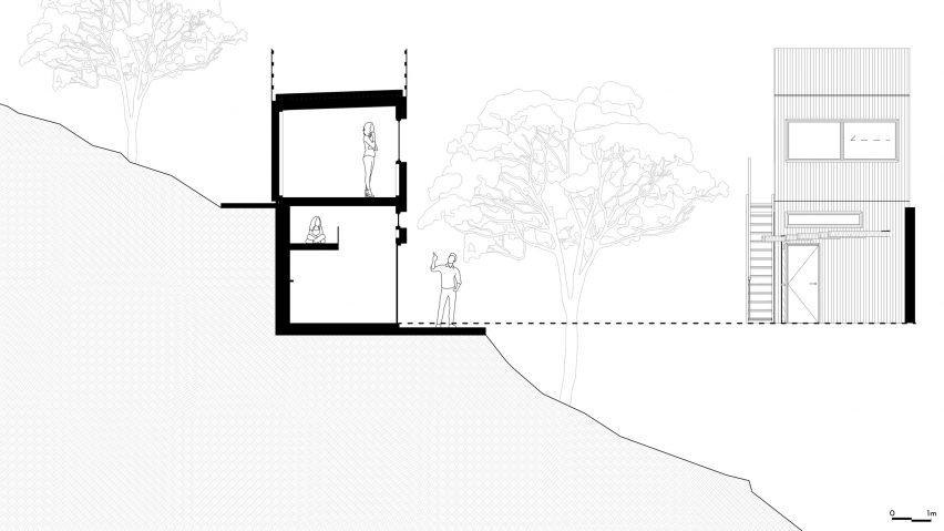 Section of Karaka Tower by Arête Architects