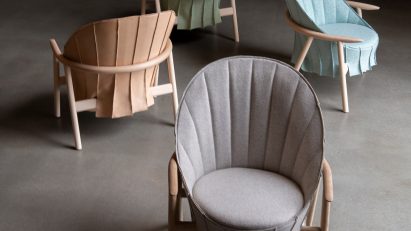 HidaHida chair in pastel covers