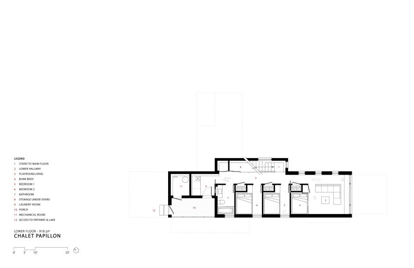 Lower floor plan