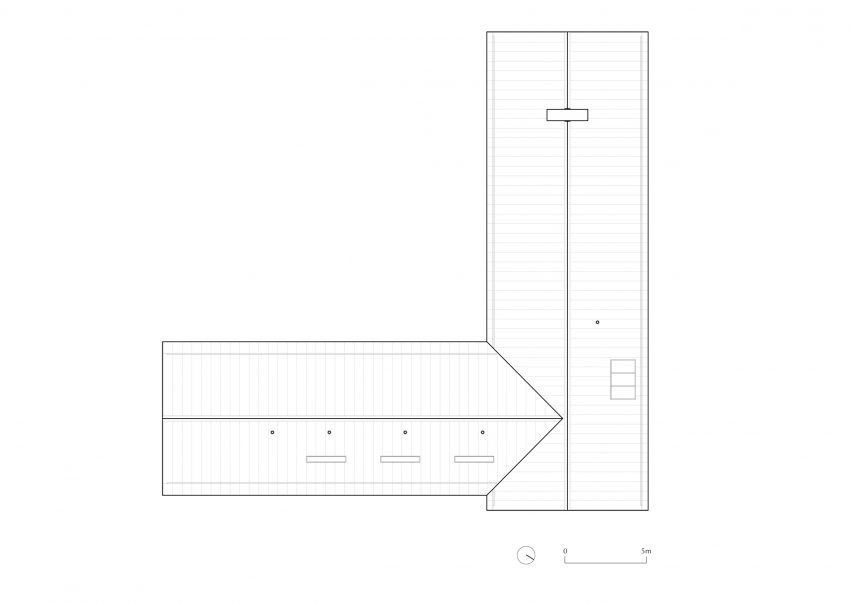 Plan of Weald House by Mailen Design and Peter Bradford Architects