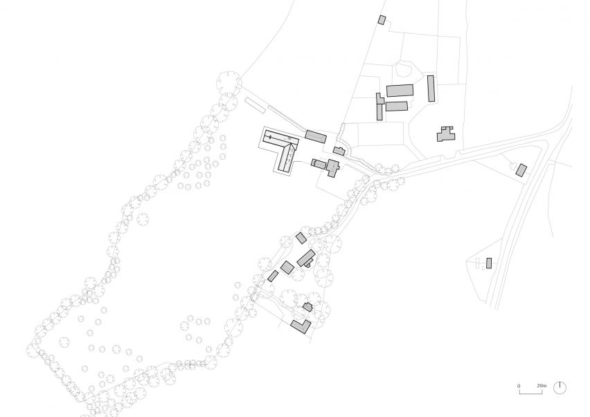 Plan of Weald House by Mailen Design and Peter Bradford Architects