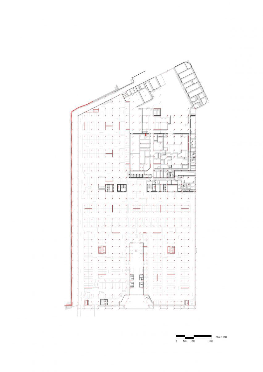 Floor plan of Midland Metropolitan University Hospital by HKS, Cagni Williams and Sonnemann Toon Architects.