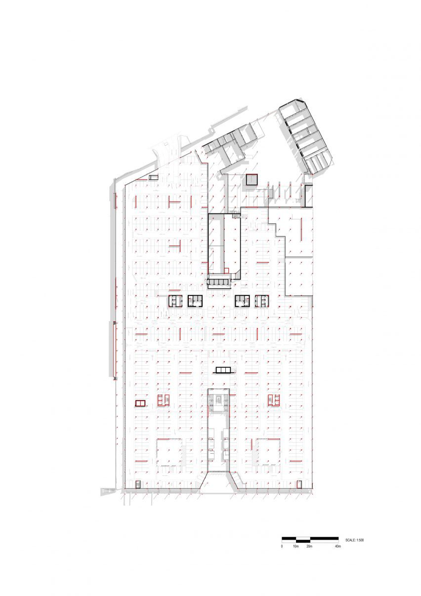 Floor plan of Midland Metropolitan University Hospital by HKS, Cagni Williams and Sonnemann Toon Architects.