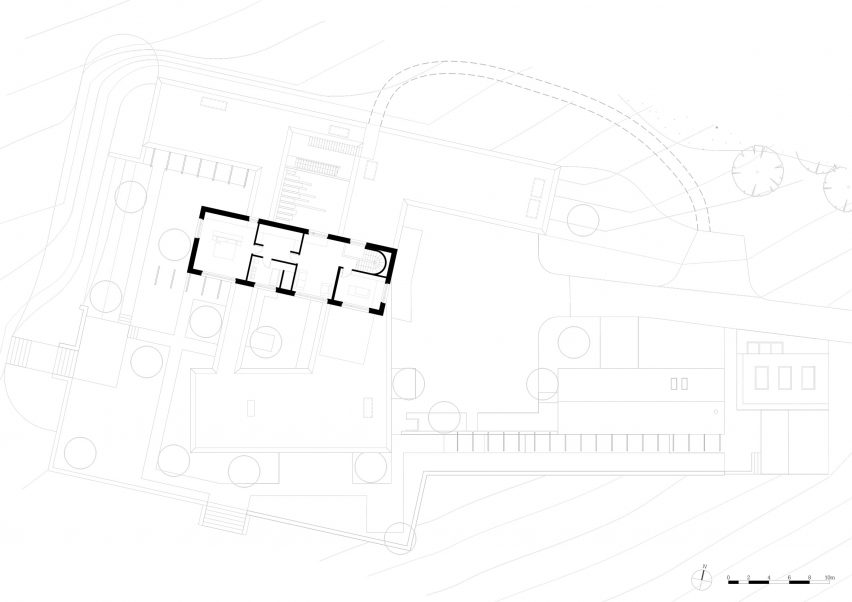 First floor plan of New Streat Hill House by BakerBrown Studio