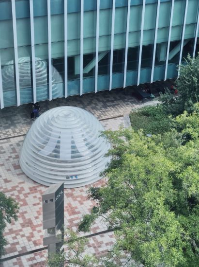 Aerial view of TEC plastic