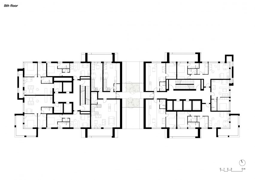 Plan of Puzzle Tirana by NOA and Atelier4
