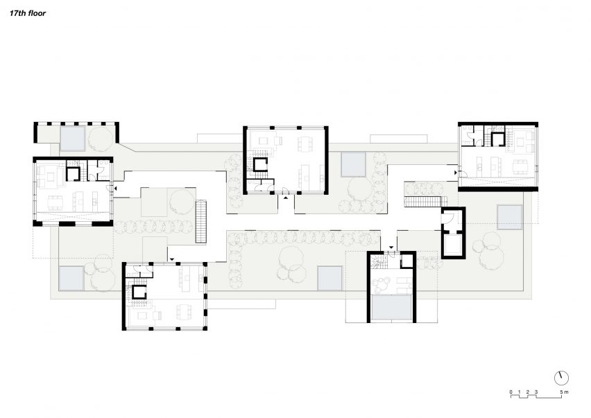 Plan of Puzzle Tirana by NOA and Atelier4