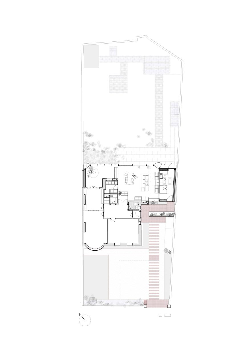Site plan of Rathdown by Scullion Architects