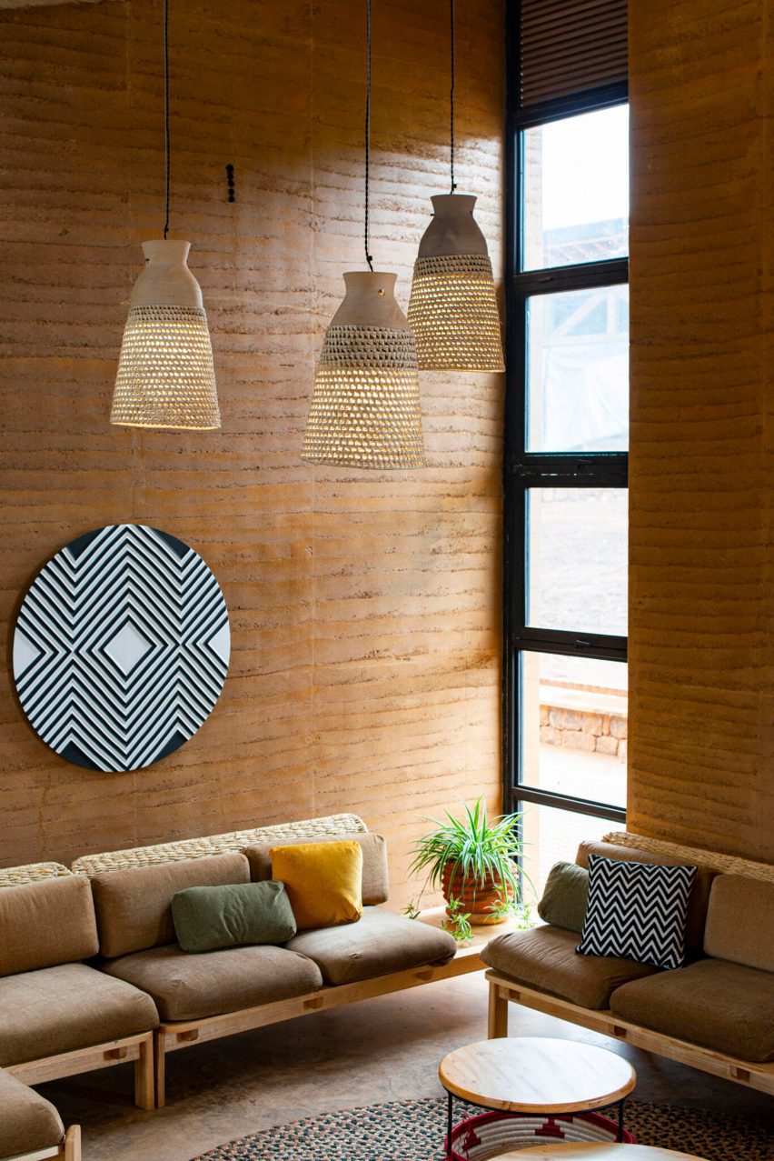 Interior space at the Rwanda Institute for Conservation Agriculture by MASS Design Studio