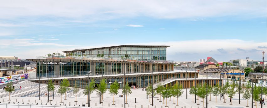 Saint Denis Pleyel station by Kengo Kuma
