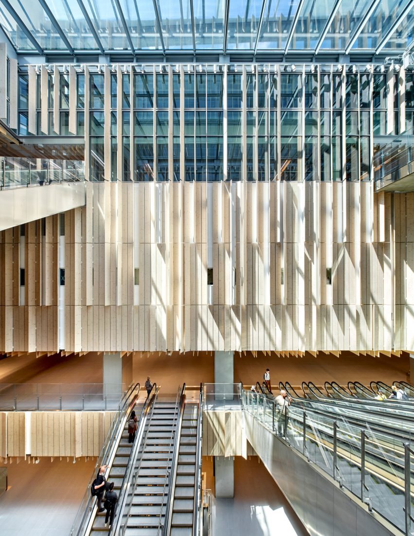 Saint Denis Pleyel station by Kengo Kuma