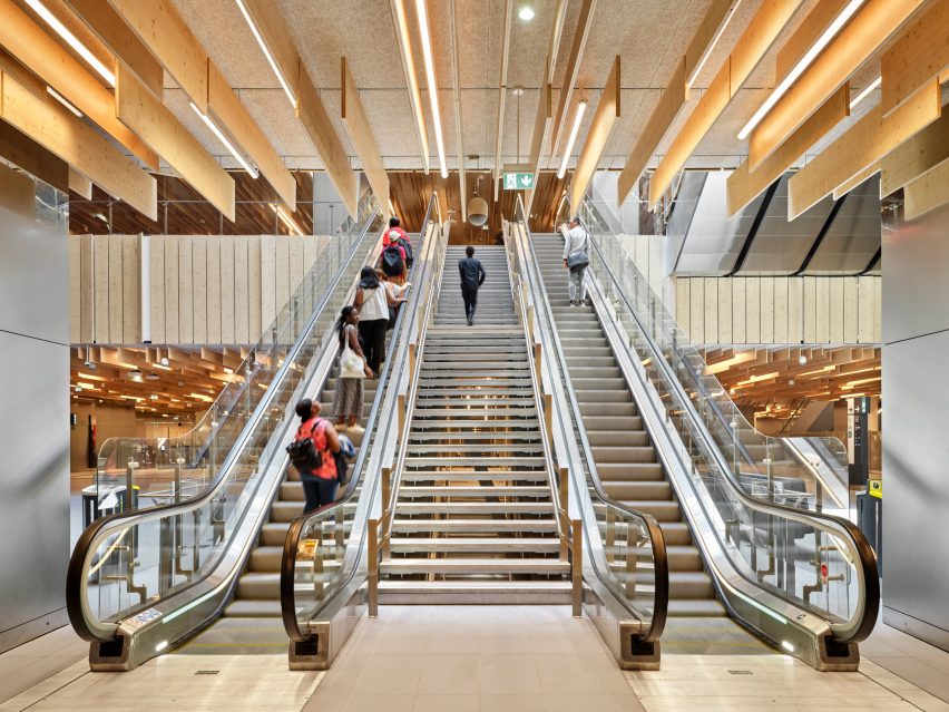 Saint Denis Pleyel station by Kengo Kuma
