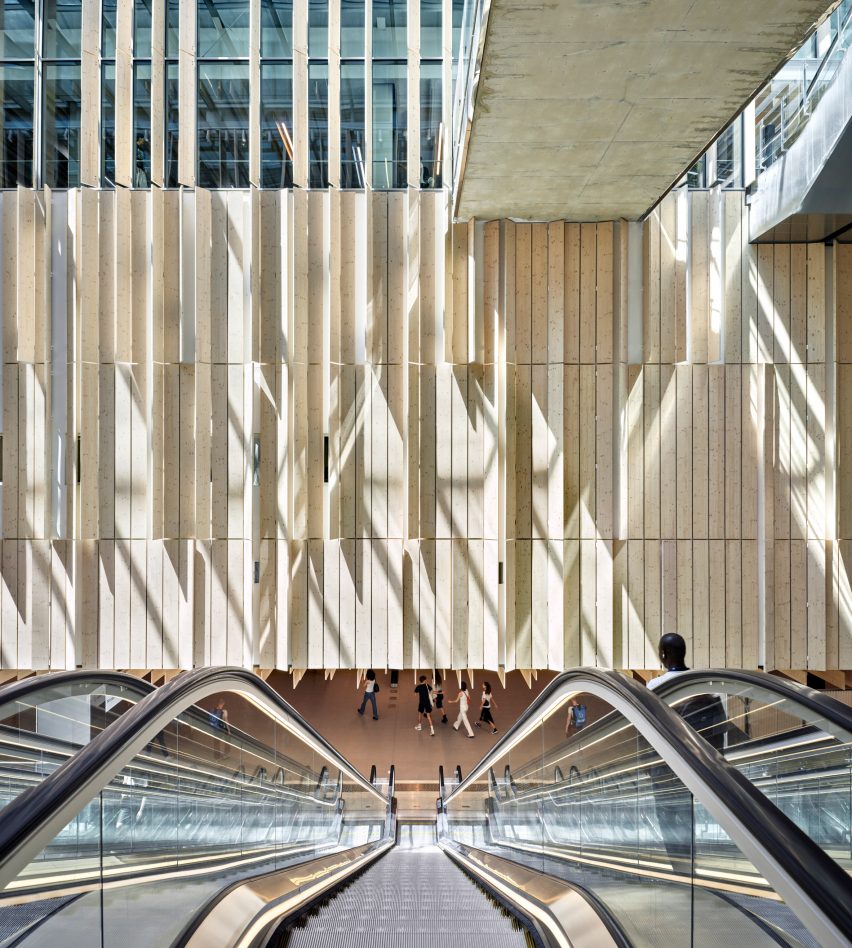Saint Denis Pleyel station by Kengo Kuma