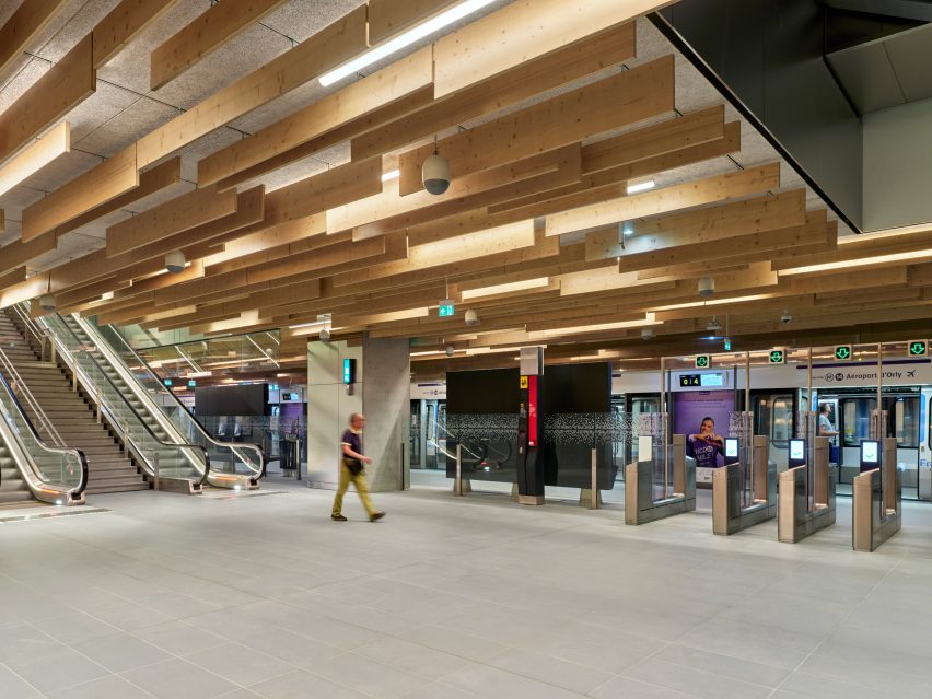 Saint Denis Pleyel station by Kengo Kuma