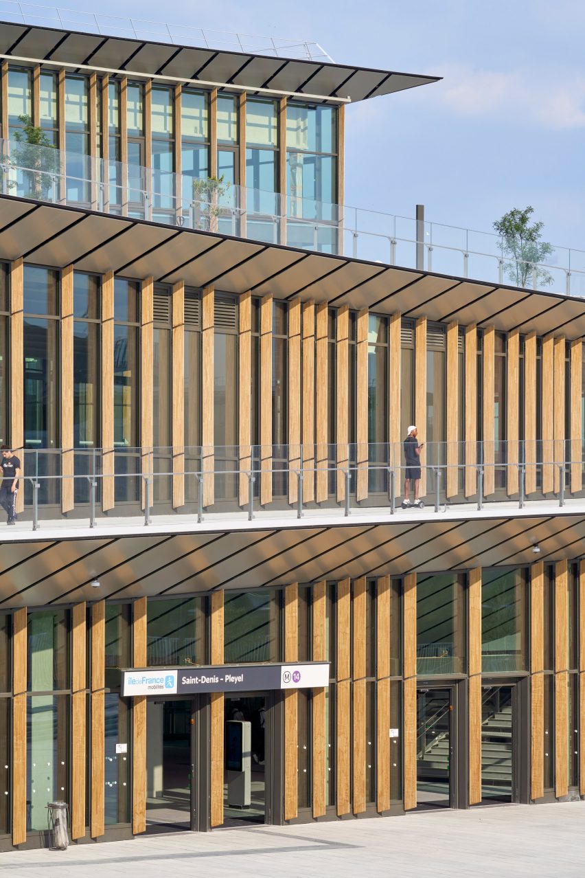 Saint Denis Pleyel station by Kengo Kuma