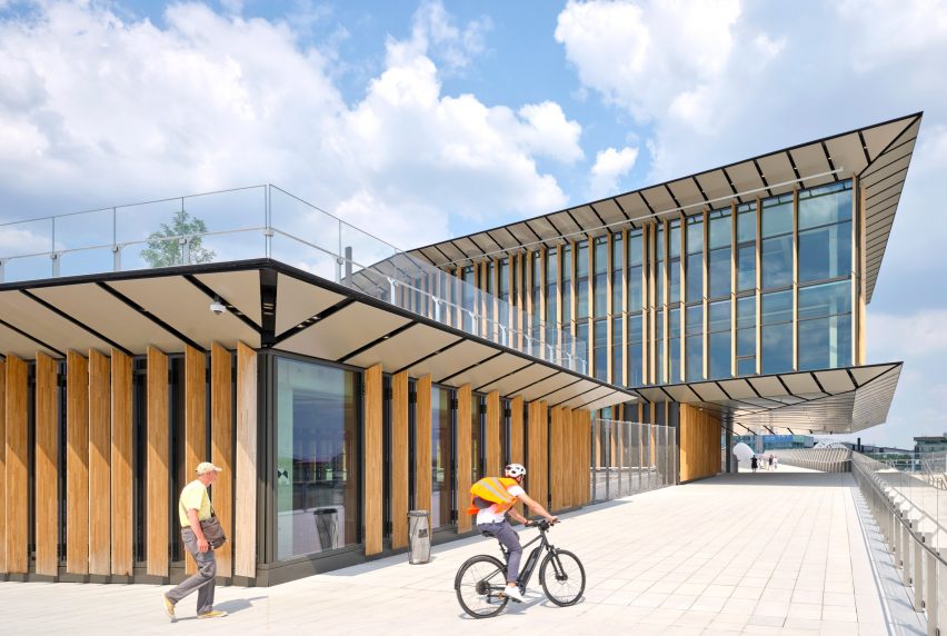 Saint Denis Pleyel station by Kengo Kuma