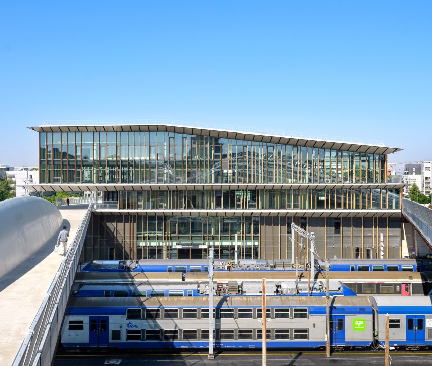 Saint Denis Pleyel station by Kengo Kuma