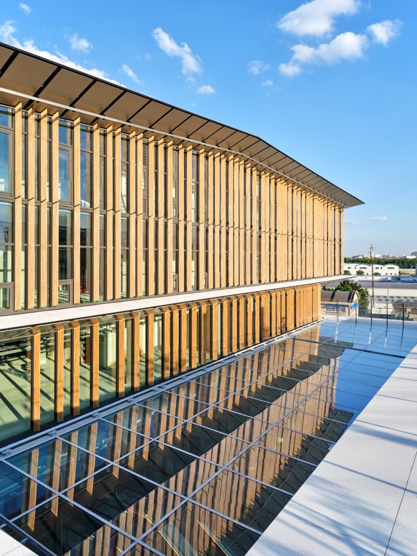 Saint Denis Pleyel station by Kengo Kuma