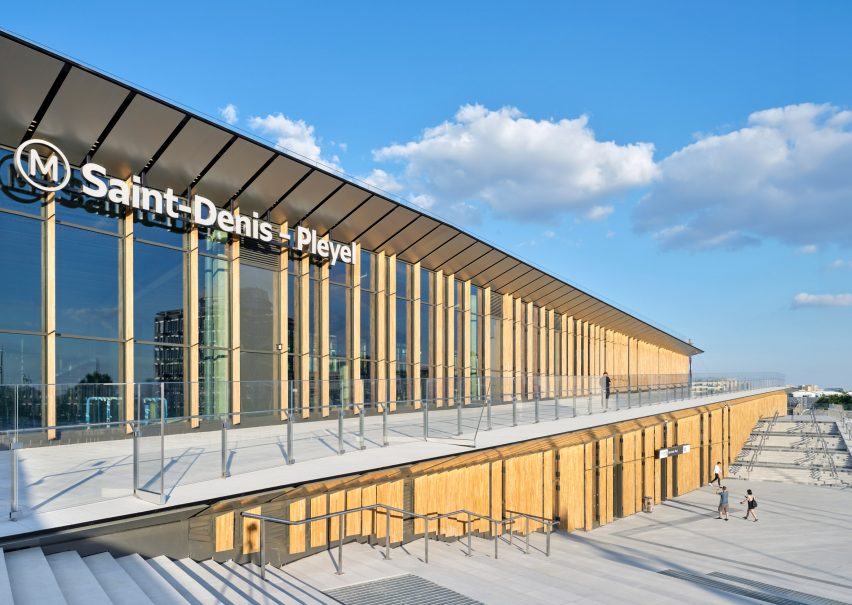 Saint Denis Pleyel station by Kengo Kuma
