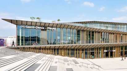 Saint-Denis Pleyel Station by Kengo Kuma