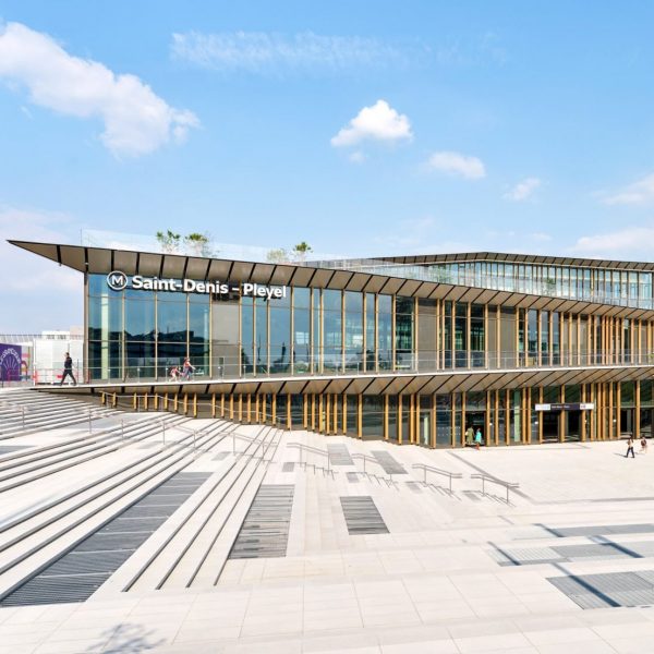 Saint-Denis Pleyel Station by Kengo Kuma