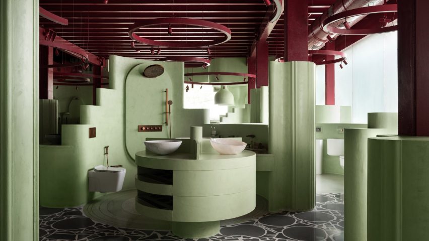 MuseLAB “abandons all notions of the expected” in Mumbai bathware showroom