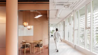 Land over water office by Firm Architects
