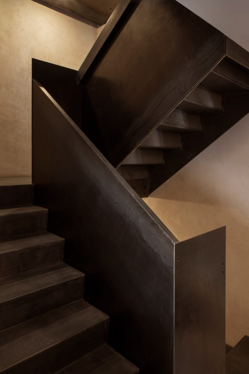 Stairwell of apartment building Copenhagen