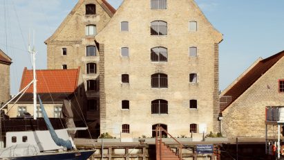 Canalside heritage building Copenhagen
