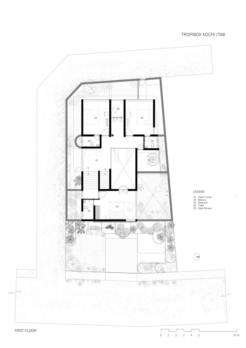 Plan of Tropibox by Tropical Architecture