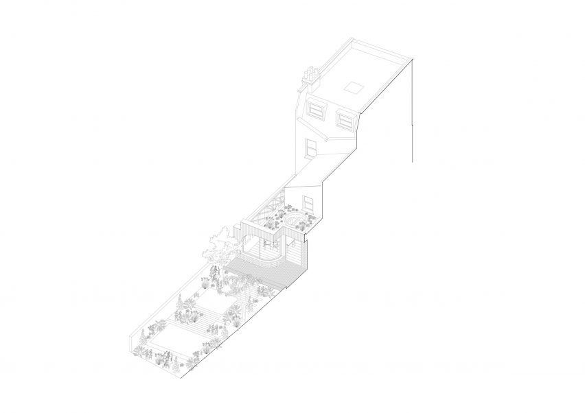 Isometric of Verdant House in London by CAN