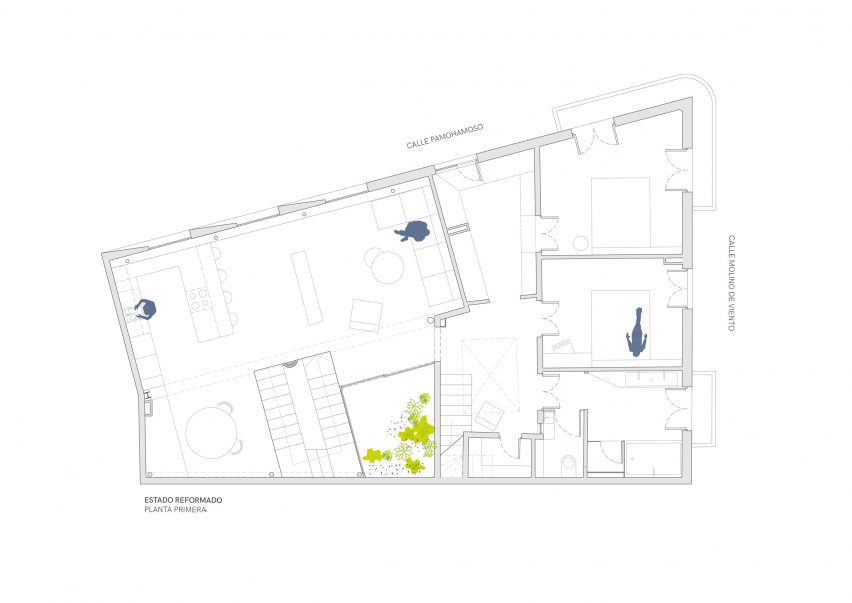Plan of House M by X Studio