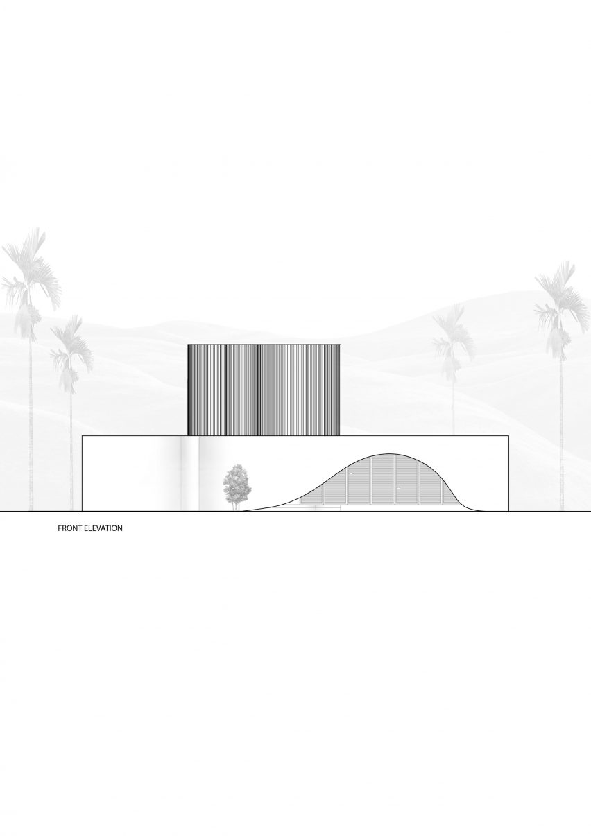 Front elevation Nyori House by 3dor Concepts