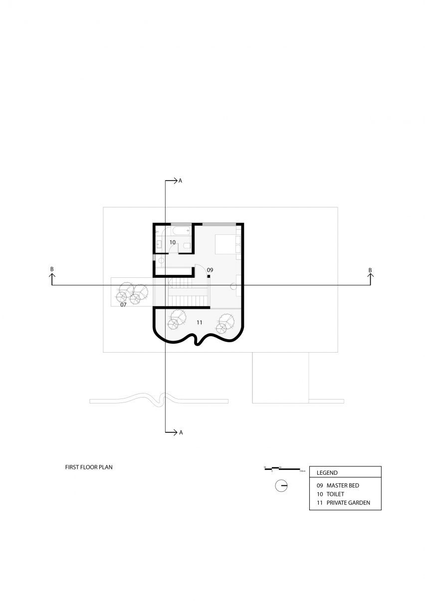 First floor plan Nyori House by 3dor Concepts