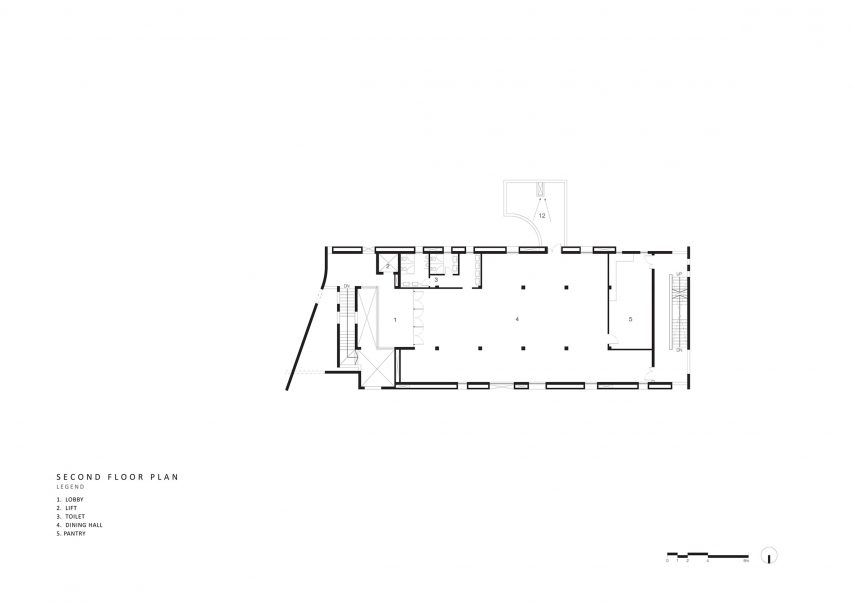 Plan of Adisaptagram Society Hall by Abin Design Studio