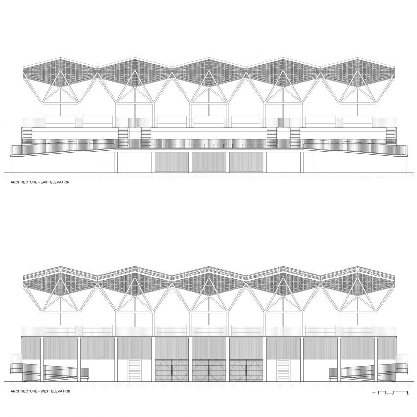 Elevations 2 Mexican Grandstand by Aidia Studio