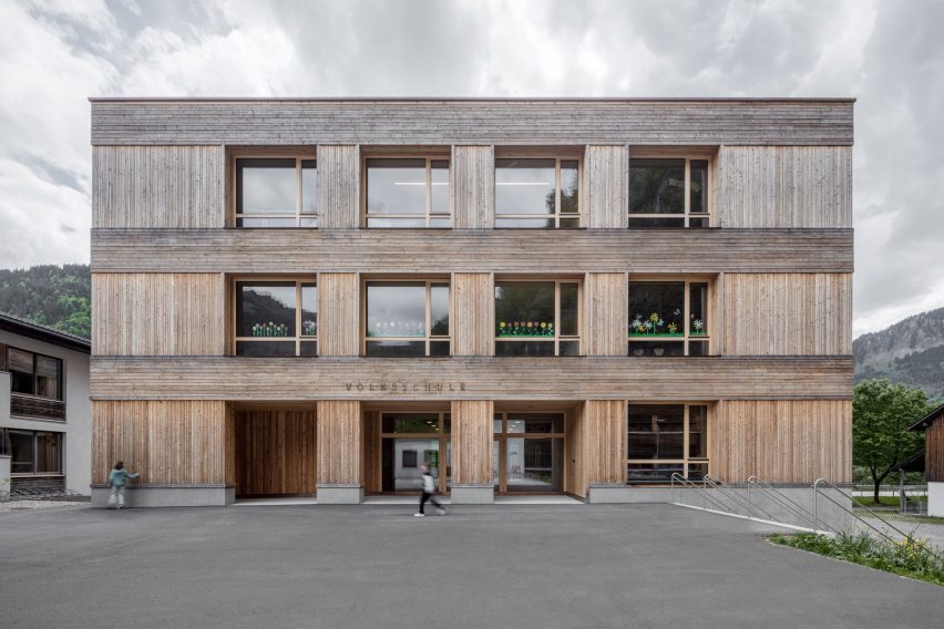 School in Au by Bernardo Bader Architekten