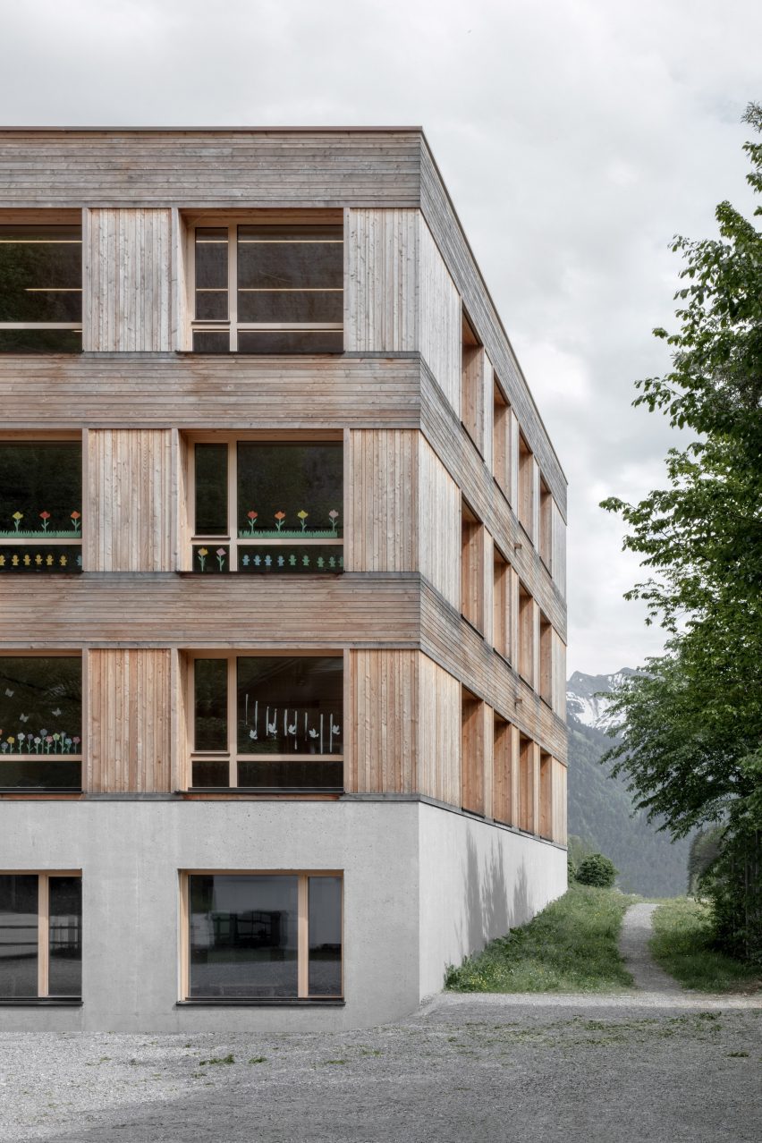 School in Au by Bernardo Bader Architekten