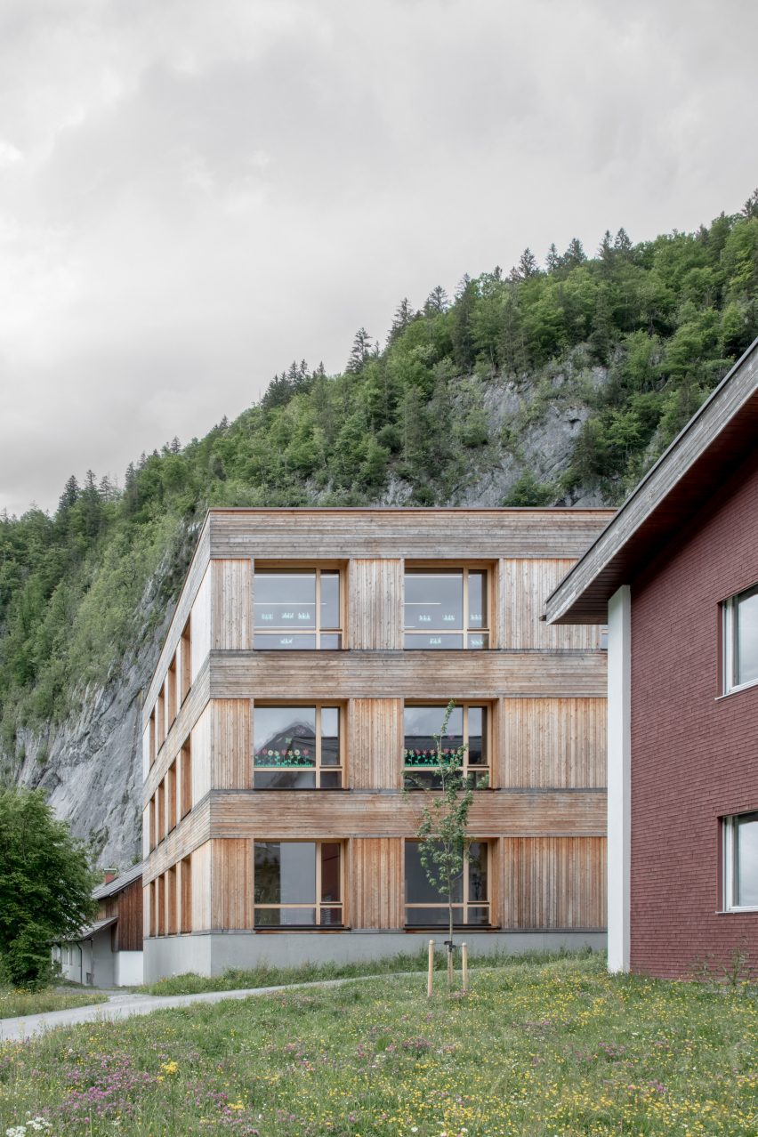 School in Au by Bernardo Bader Architekten