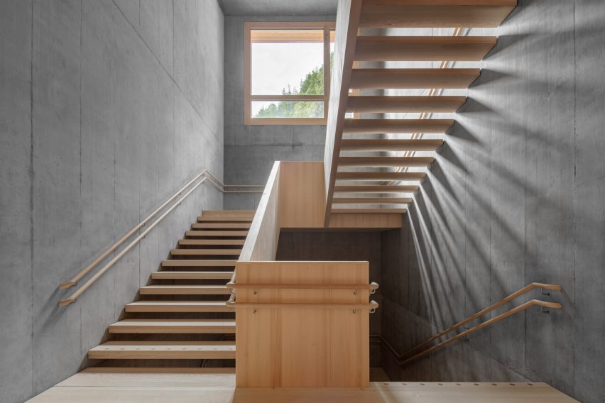 School in Au by Bernardo Bader Architekten