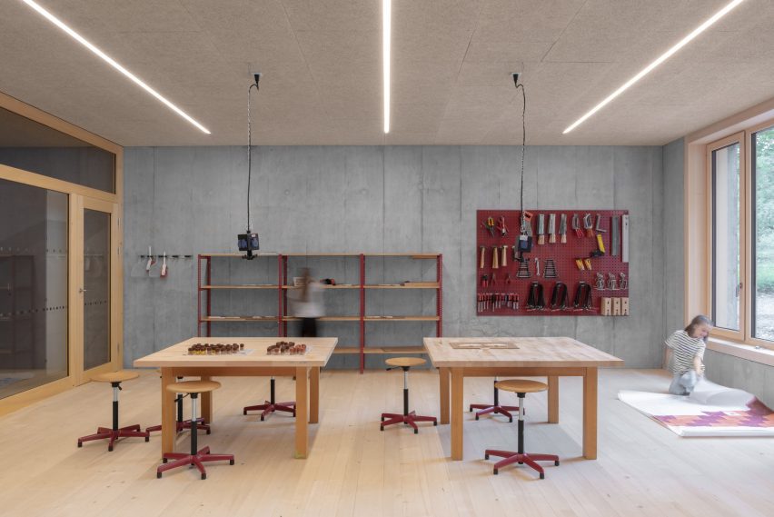 School in Au by Bernardo Bader Architekten