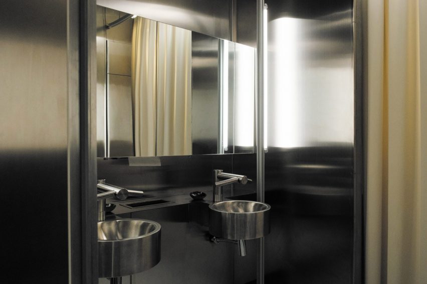 Stainless steel bathroom basins