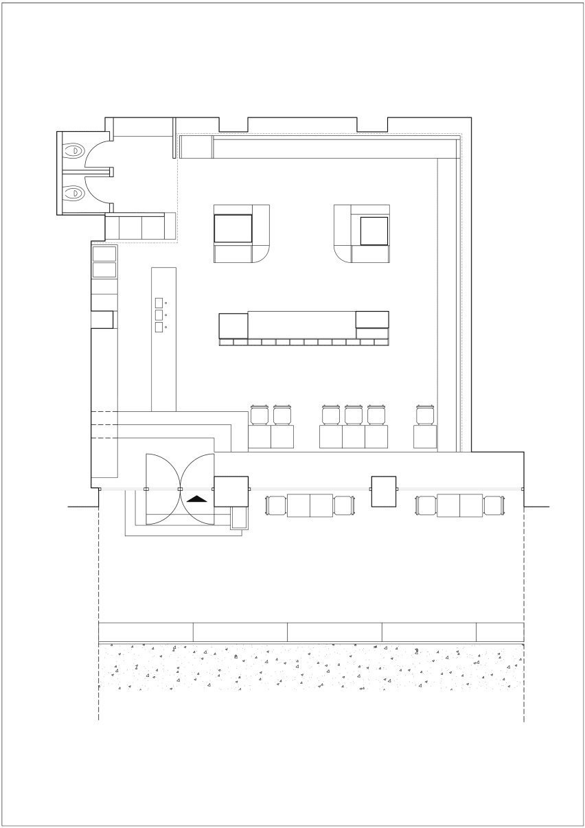Bar Ton Bucharest plan drawings
